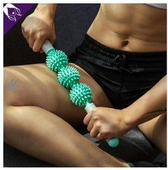 Muscle Massage Stick with Hedgehog Ball for Deep Relaxation