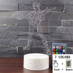 3D LED Touch Control Colorful Night Light Lamp