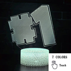 3D LED Touch Control Colorful Night Light Lamp