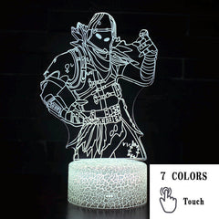 3D LED Touch Control Colorful Night Light Lamp
