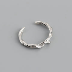Fashionable Twisted Rope Snake Ring