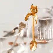 Mini Cat Stainless Steel Spoon for Coffee and Desserts