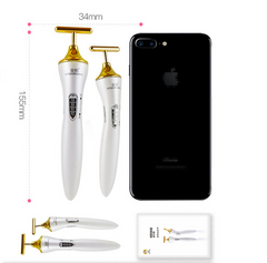 9060T Ion 3D Beauty Wand with 24K Gold Facial Massager