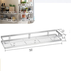 Wall-Mounted Kitchen Spice Rack and Organizer Shelf
