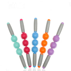 Muscle Massage Stick with Hedgehog Ball for Deep Relaxation
