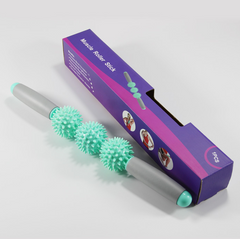 Muscle Massage Stick with Hedgehog Ball for Deep Relaxation