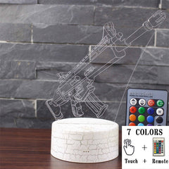 3D LED Touch Control Colorful Night Light Lamp