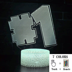 3D LED Touch Control Colorful Night Light Lamp